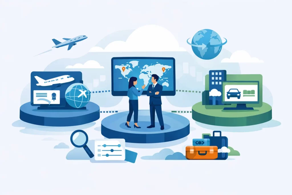 Amadeus, Sabre und Travelport vergleichen